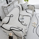 Monochrome Flow Sofa Cover