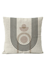 Black Geometric Pillow Cover