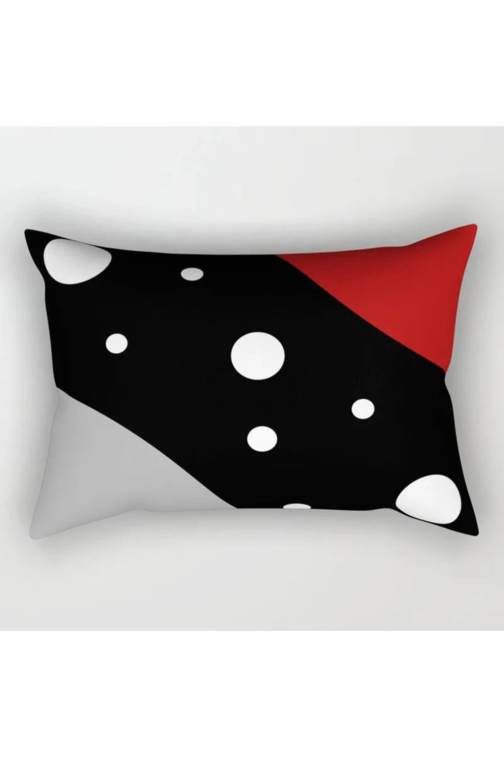 Red Geometric Pillow Case