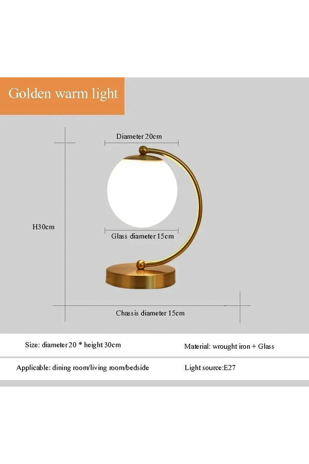 Gold Modern Desk Lamp