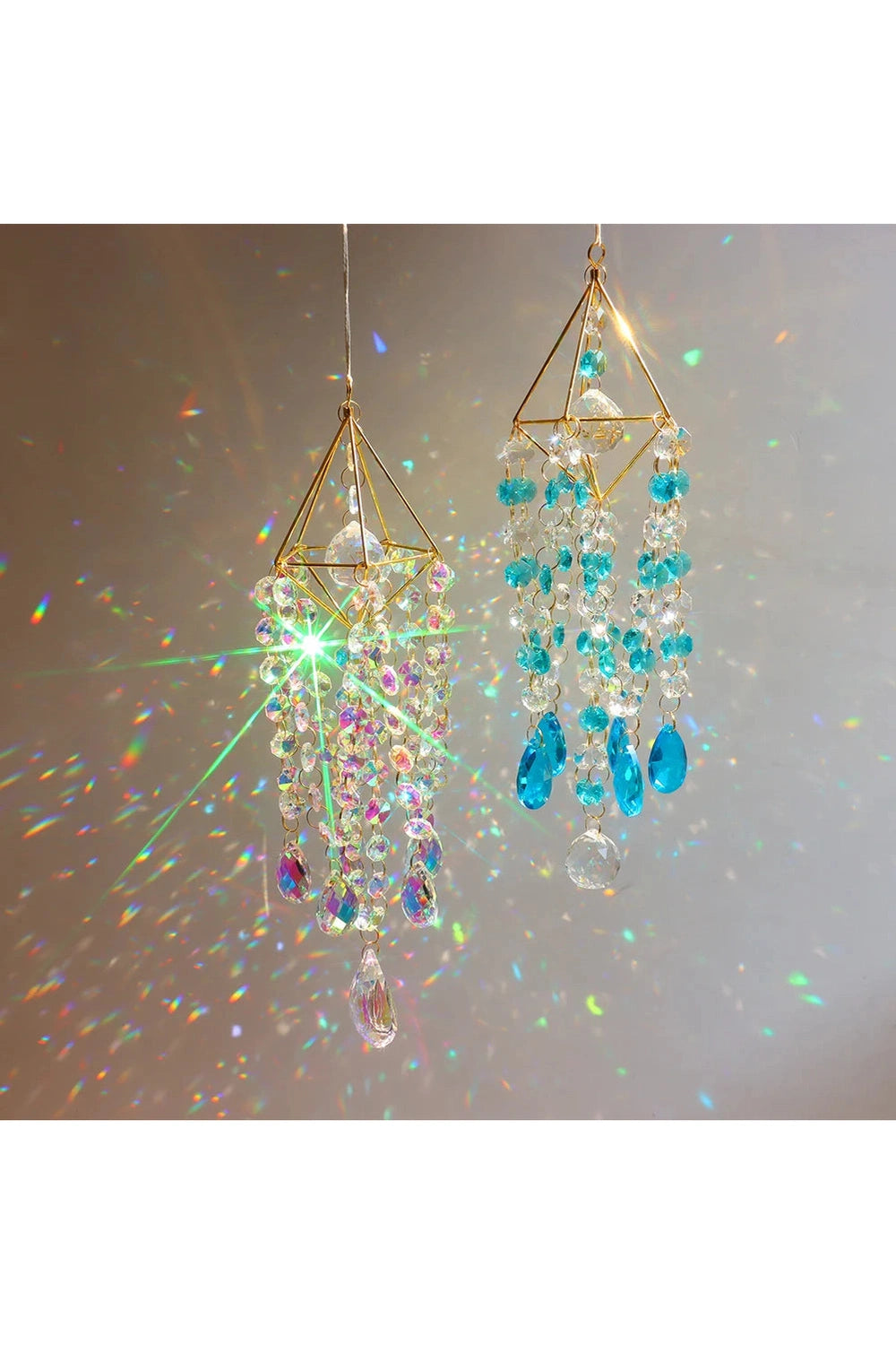 Glass Suncatcher Rainbow Windchime