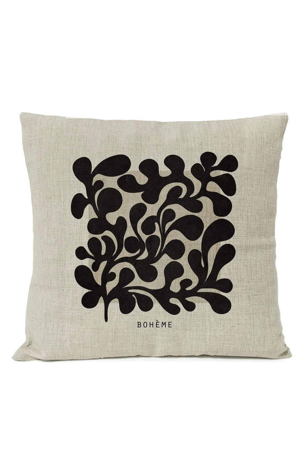 Boho Black Geometric Pillow Case