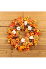 Halloween Harvest Pumpkin Wreath