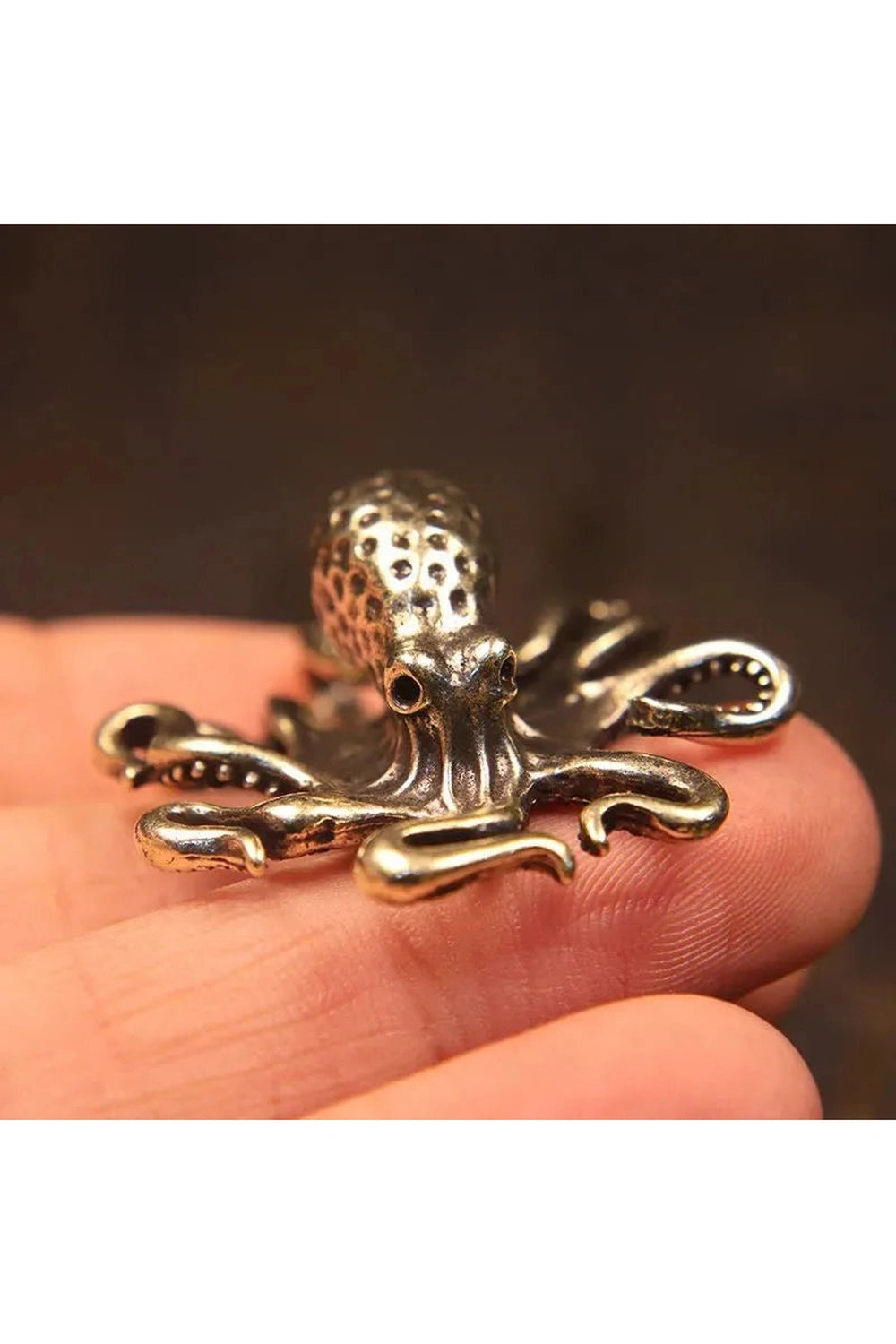 Brass Octopus Mini Figurine