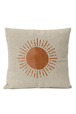 Boho Sun Moon Pillow Cover