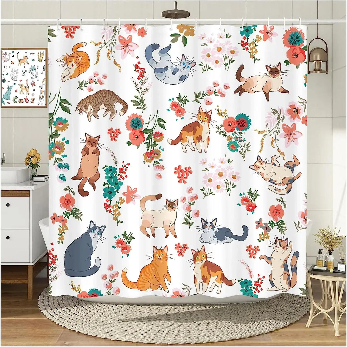 Funny Cats Shower Curtain