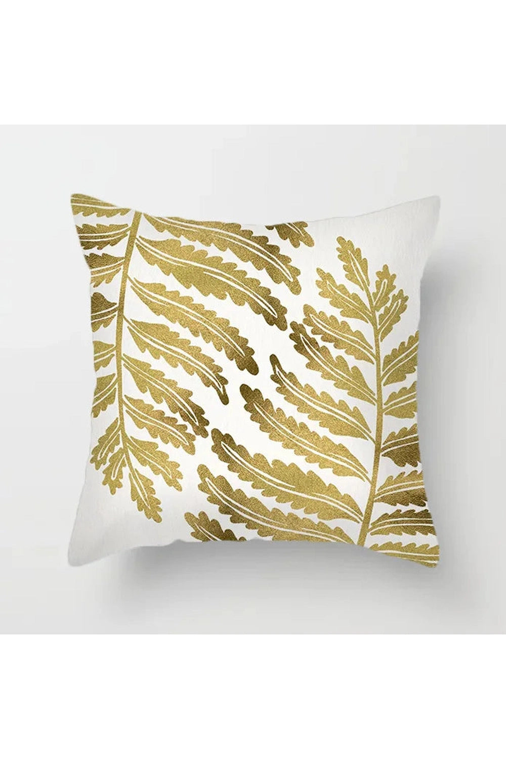 Fall Decor Yellow Leaf Polyester Pillow Case