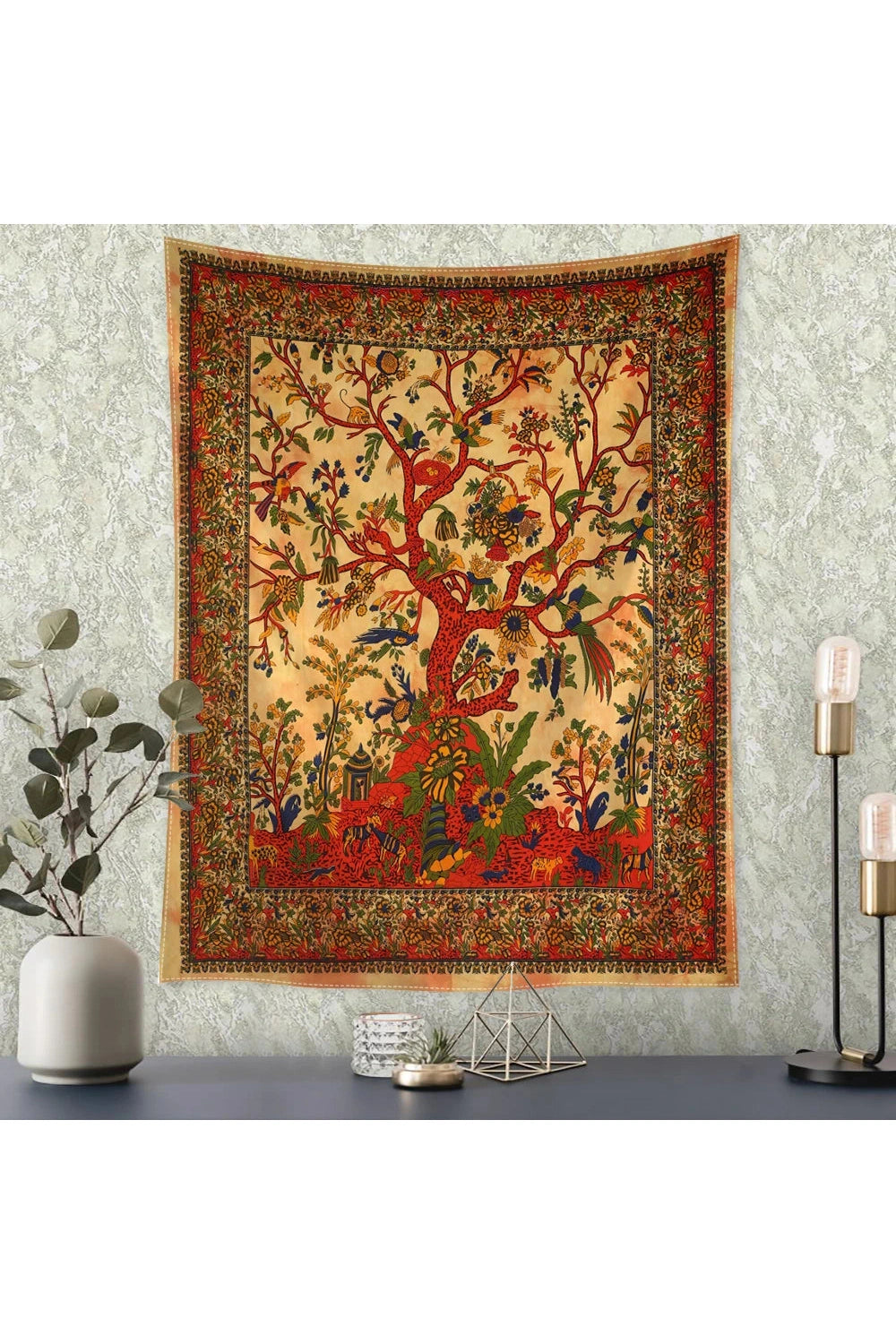 Enchanted Forest Tree of Life Tapestry