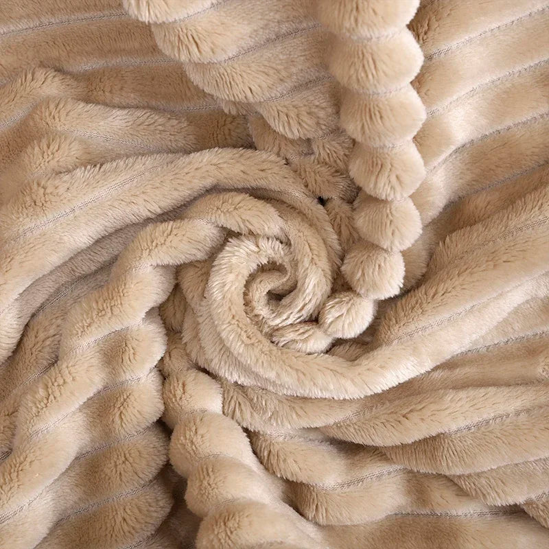 Ultra Soft Ribbed Plush Blanket