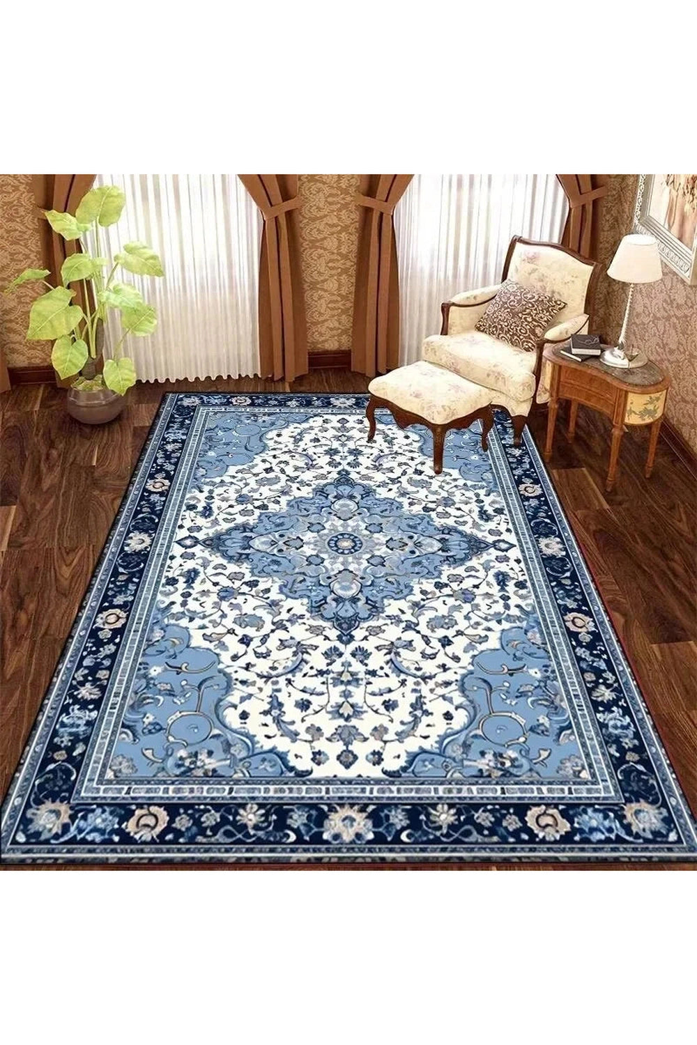 Retro Persian Area Rug