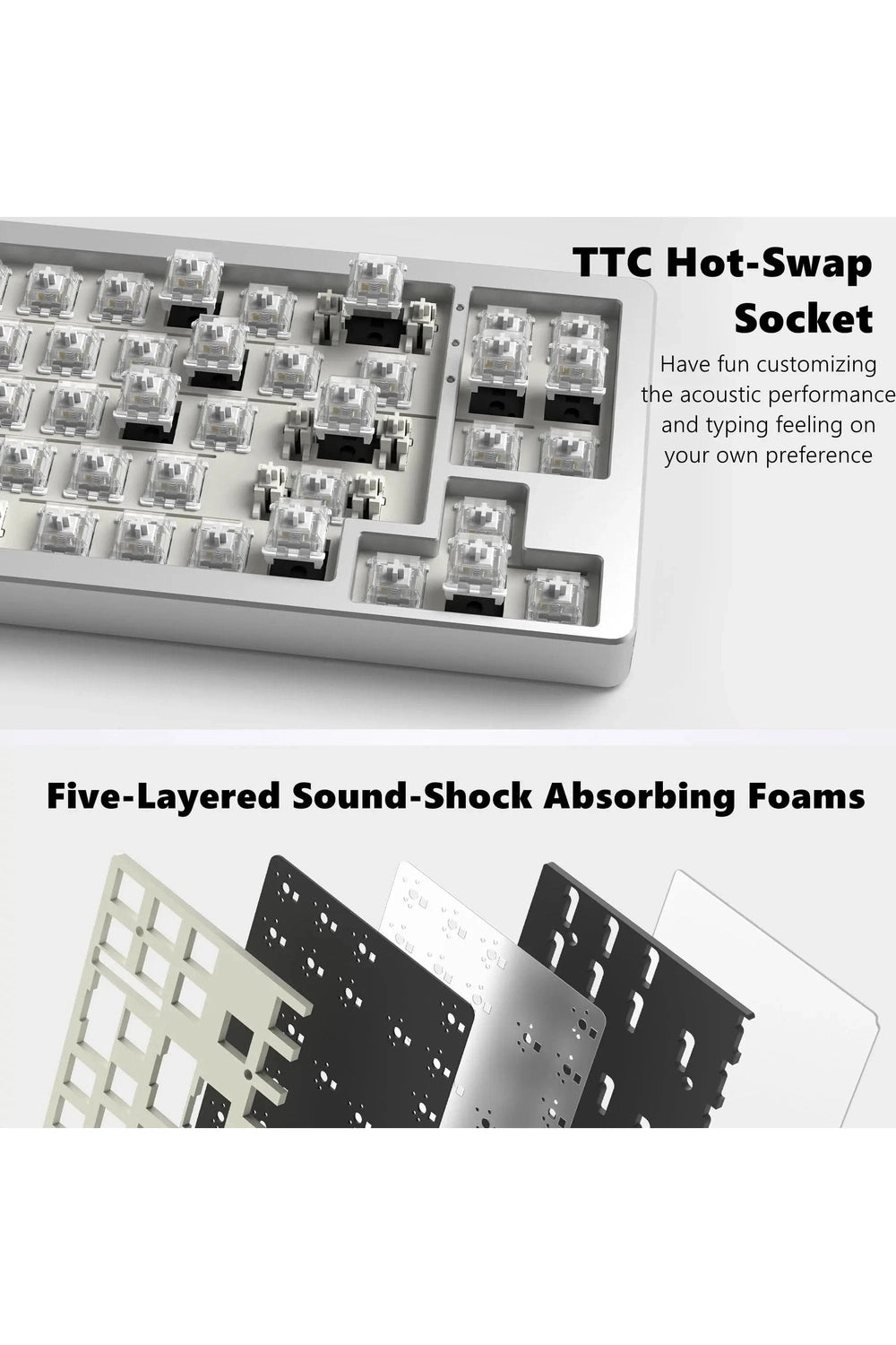 Versatile Tri-Mode Wireless Keyboard