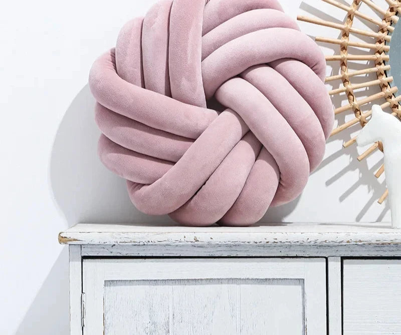 Plush Pastel Knot Pillow