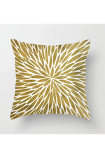 Fall Decor Yellow Leaf Polyester Pillow Case