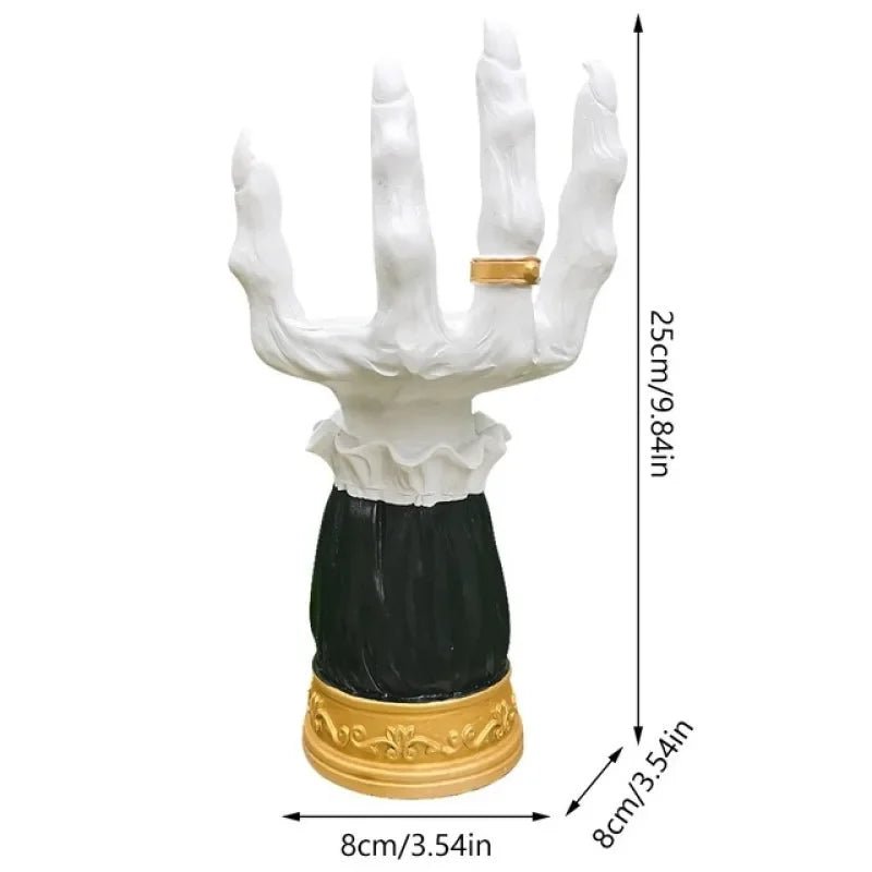 Elegant Skeleton Hand Candle Holders