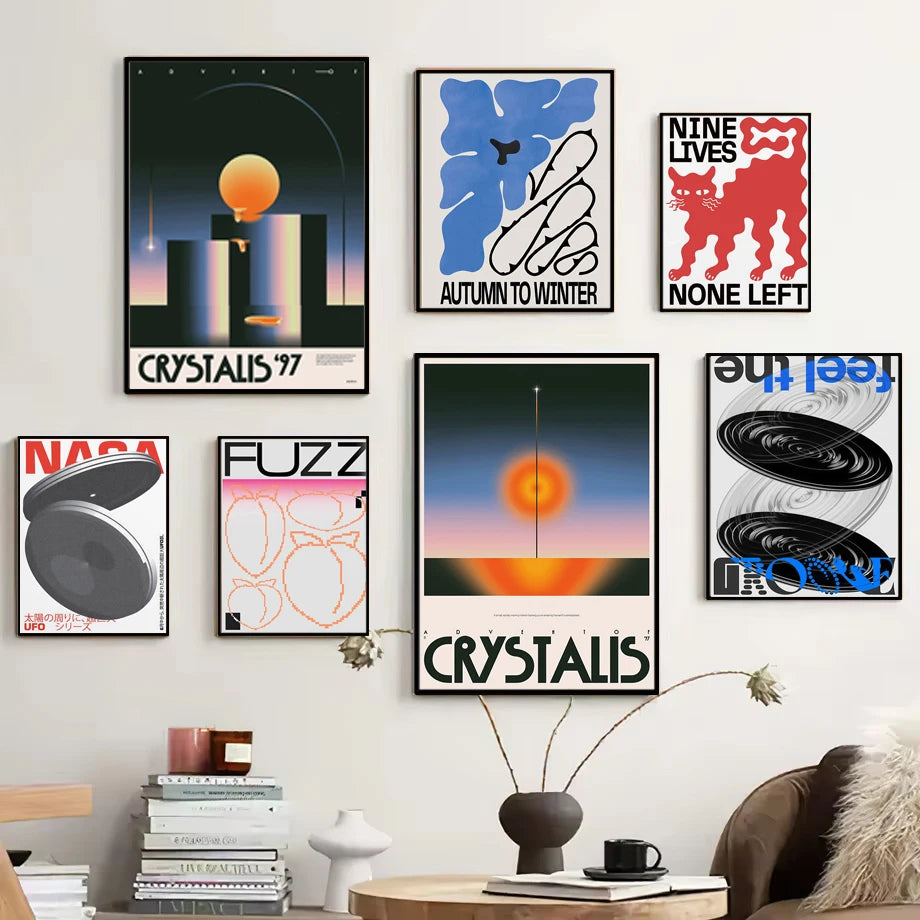 Cosmic Retro Aesthetic Posters