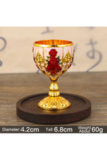 Floral Engraved Retro Goblet