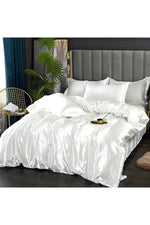 Satin Deluxe Solid Bedding Set