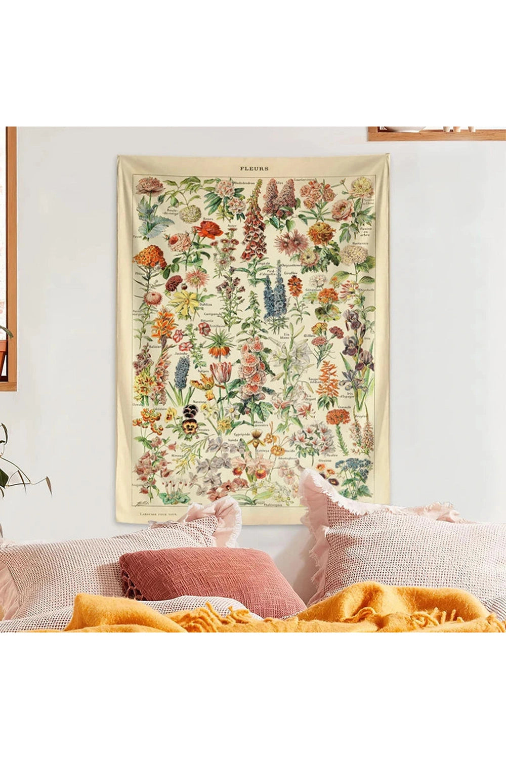 Vintage Botanical Garden Tapestry