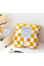 Cozy Checkered Fleece Blanket