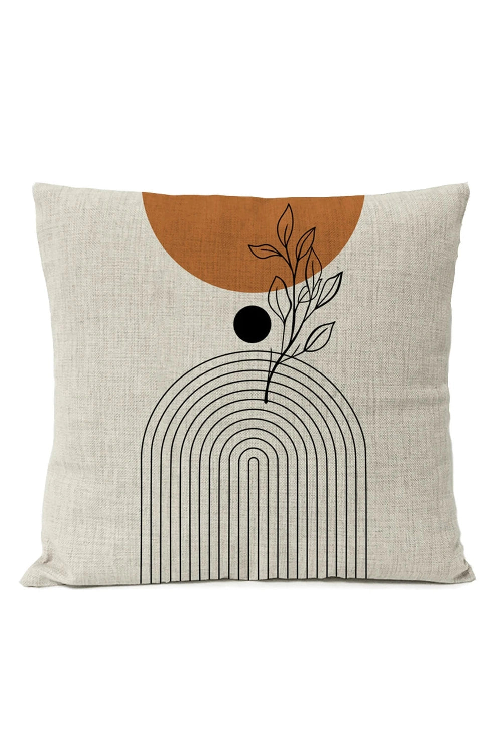 Boho Sun Moon Pillow Cover