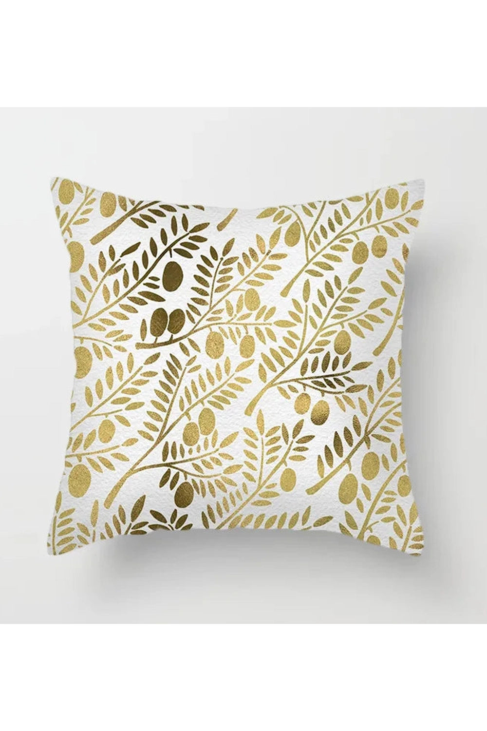 Fall Decor Yellow Leaf Polyester Pillow Case