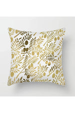 Fall Decor Yellow Leaf Polyester Pillow Case