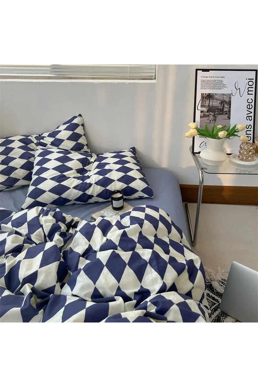 Grey Simple Bedding Set