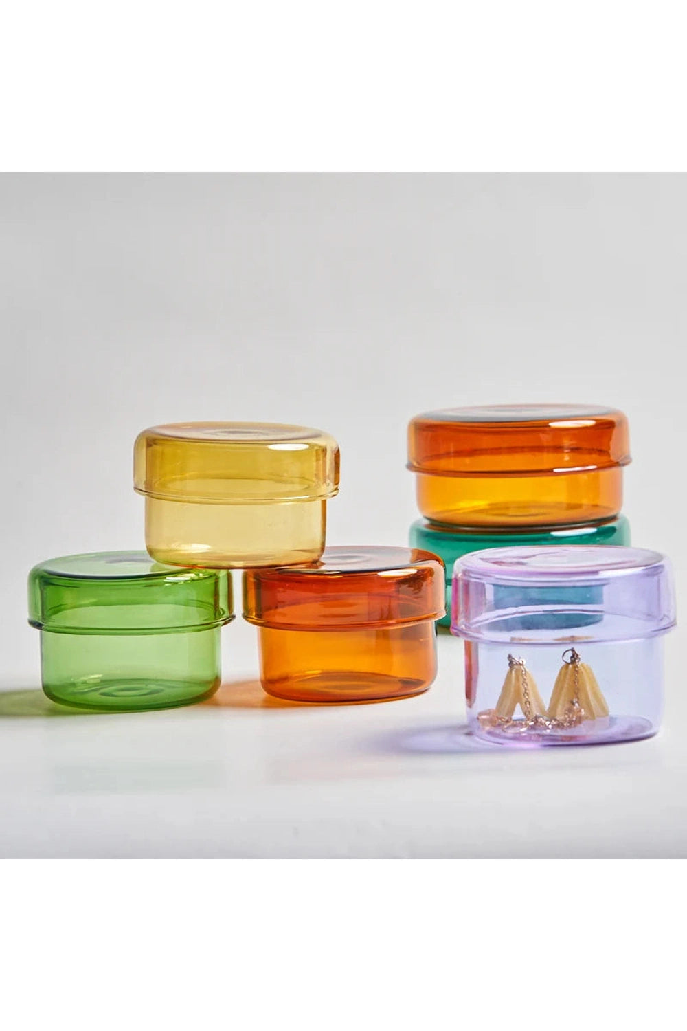 Decorative Glass Storage Jar