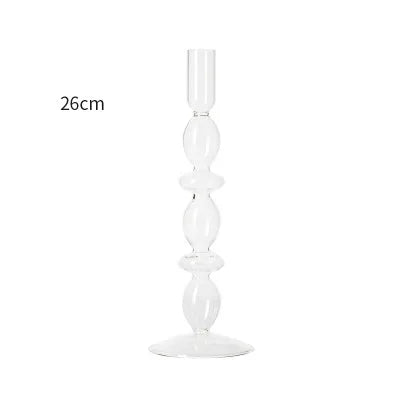 European Glass Candle Holder