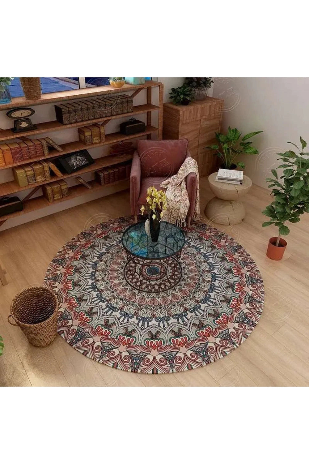 Persian Style Round Rug