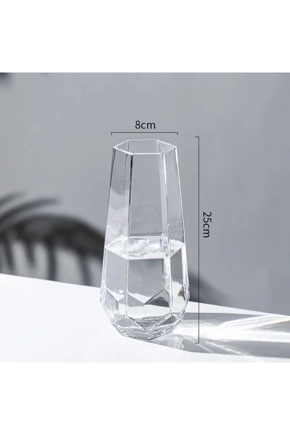 Transparent Glass Flower Vase