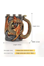 Dragon Resin Beer Goblet Cup