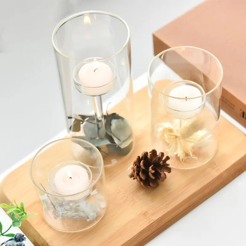 Enchanted Glow Floating Candle Holders