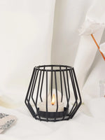 Noir Prism Wire Candle Holders