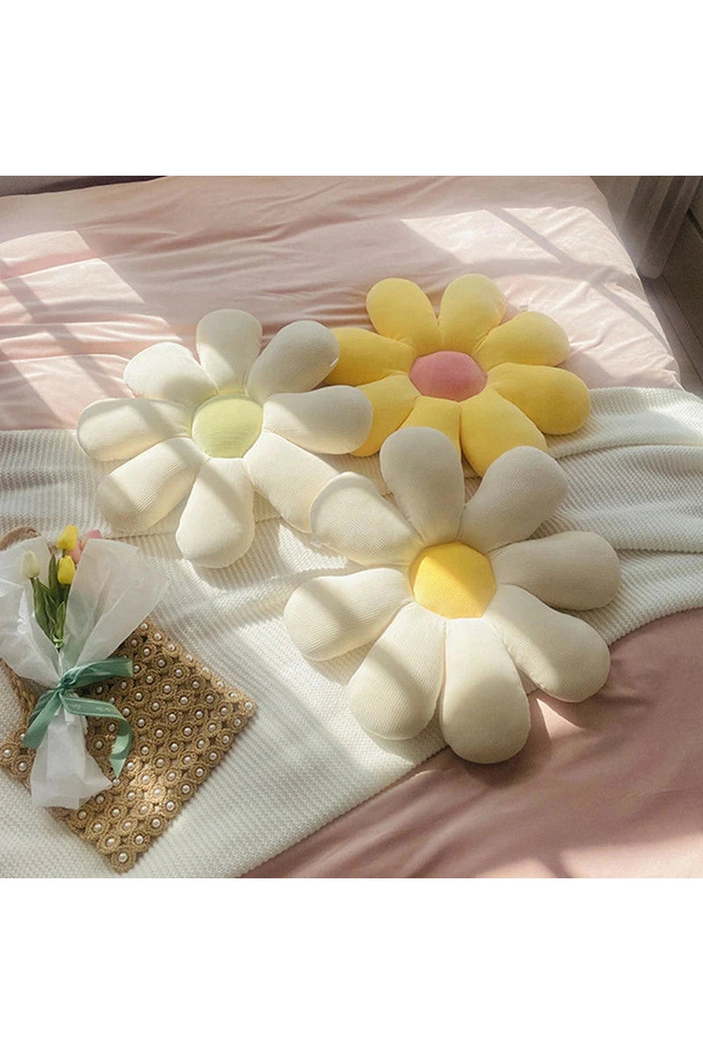 Daisy Petal Decorative Pillow