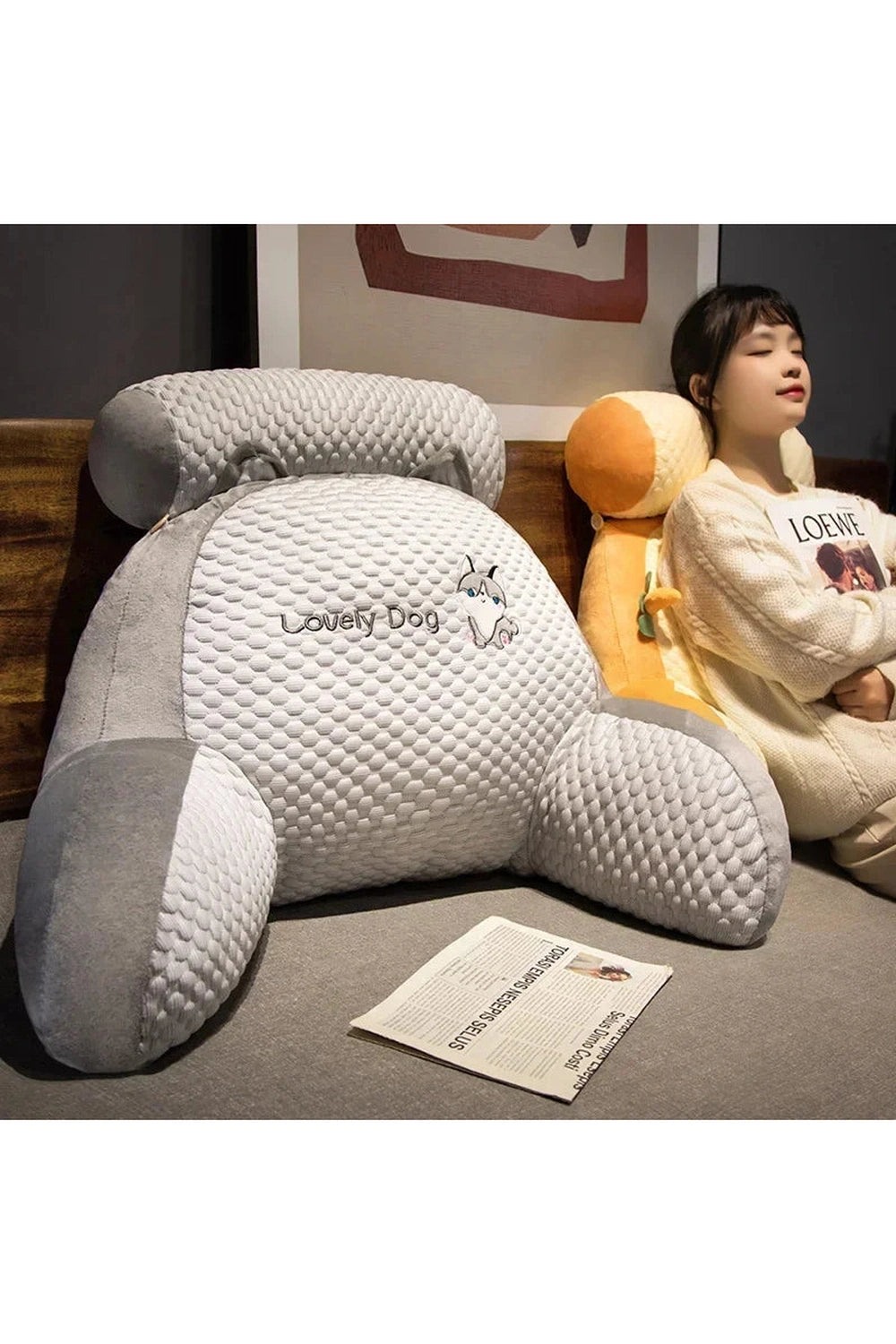 Comfy Pet-shaped Support Cushion