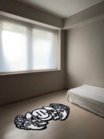 Smiling Skull Black Rug