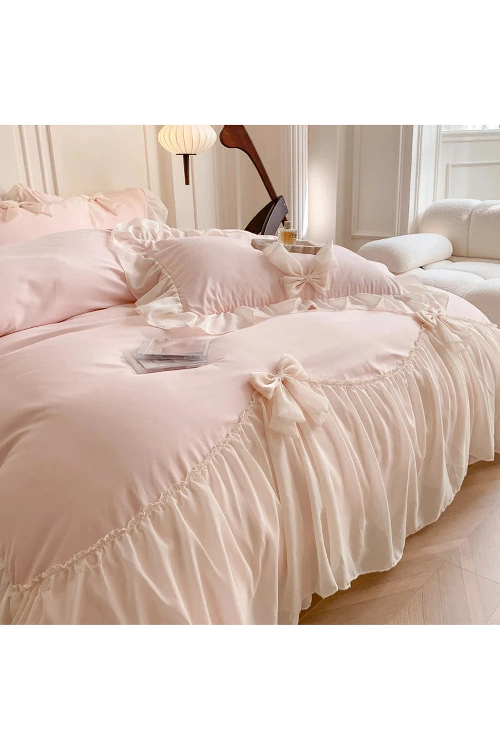 Chiffon Lace Romantic Bedding Set