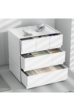 Stackable White Storage Drawer