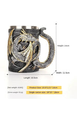 Dragon Resin Beer Goblet Cup