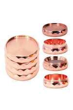 Wavy Tobacco Grinder Zinc Alloy Pepper Pot Crusher 4 Layer Diamond 43mm 56mm Diameter Herb Crucher