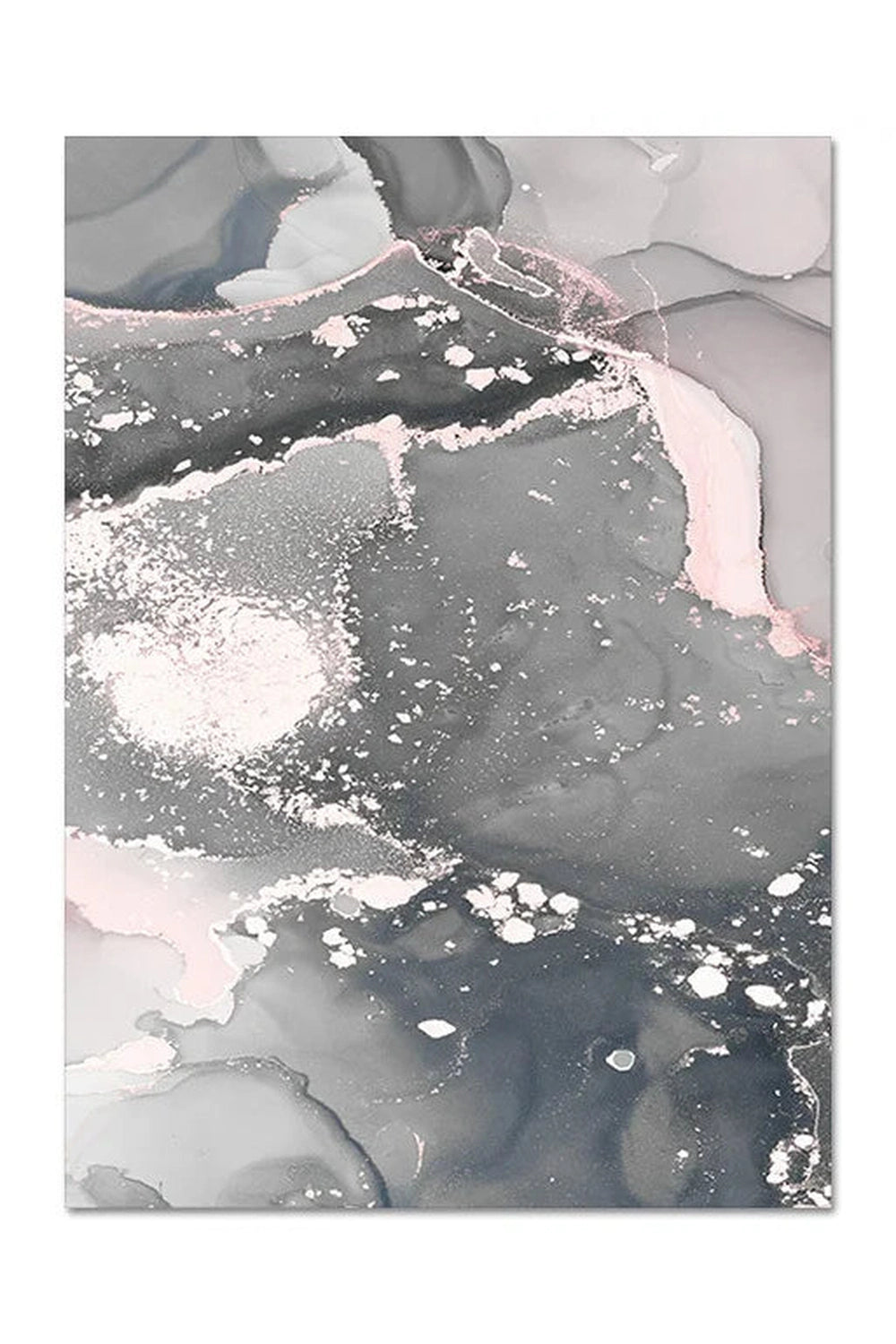 Pink Marble Canvas Poster