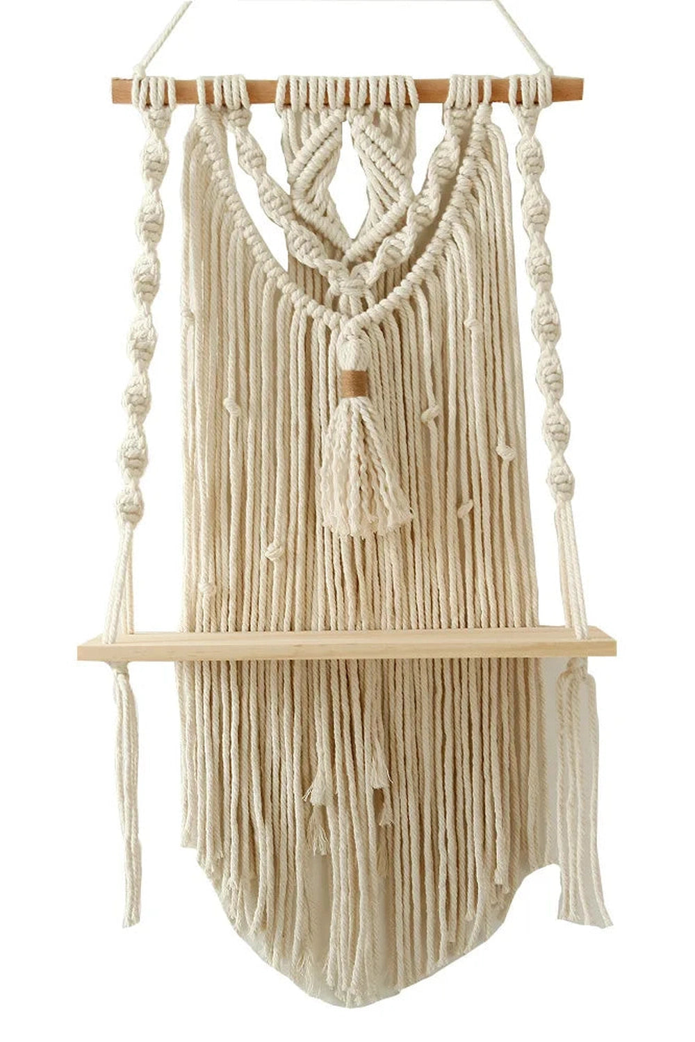 Boho Breeze Macrame Shelves