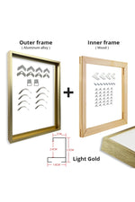 Golden Black Aluminum Frames