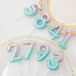 Pastel Balloon Number Candles