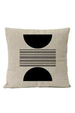 Black Geometric Pillow Cover