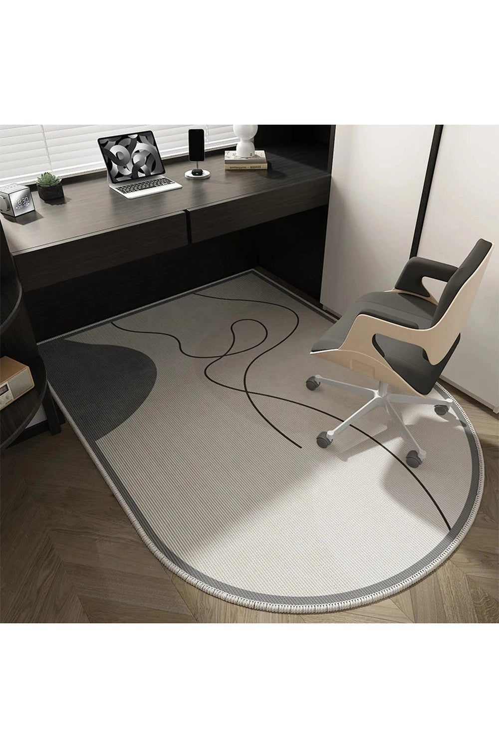 Monochrome Melody Desk Rug