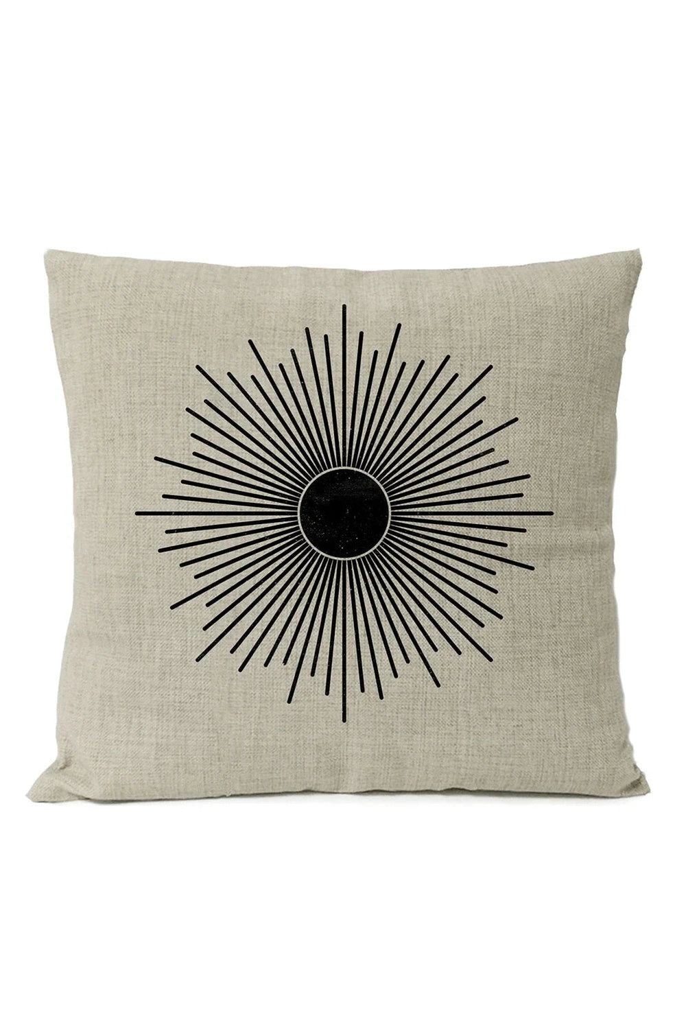 Boho Black Geometric Pillow Case