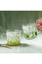 Grass Pattern Glass Mug