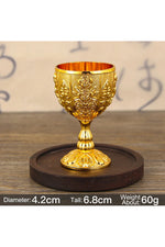 Floral Engraved Retro Goblet